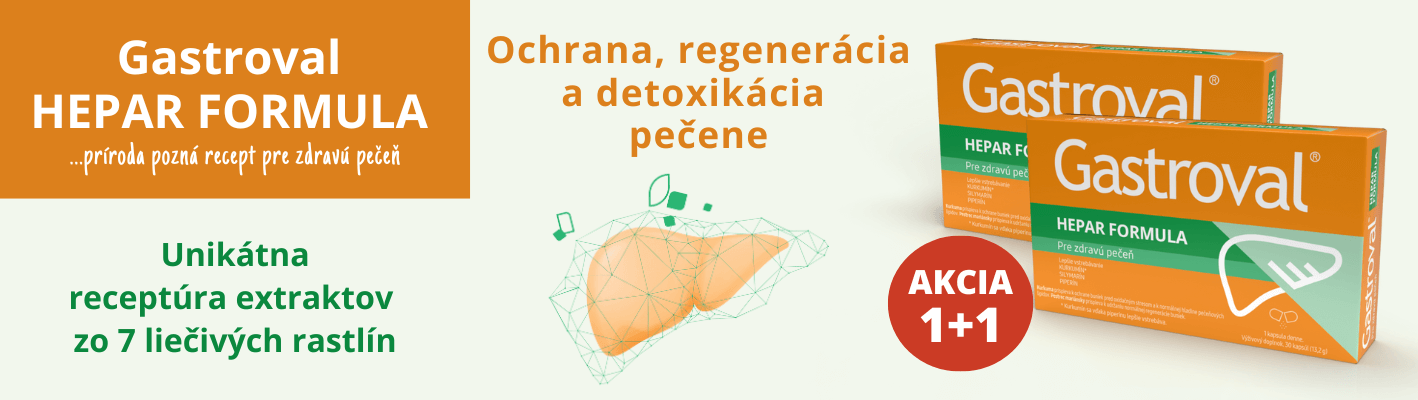 Ochrana, regeneracia a detoxikacia pecene Gastroval Hepar